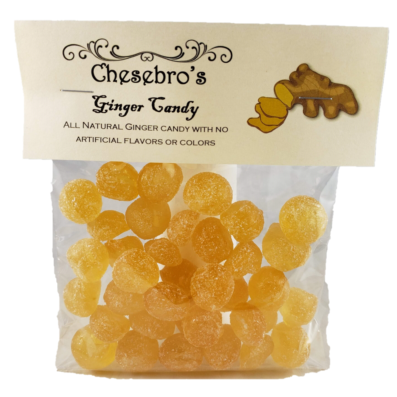 Ginger Hard Candy Drops - 4.5 oz
