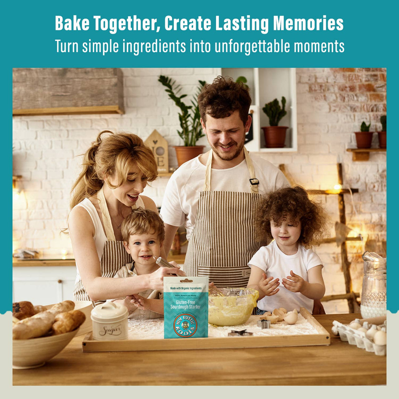 My Rustic Roots - Organic, Non GMO GLUTEN FREE Sourdough Starter 12 gram.