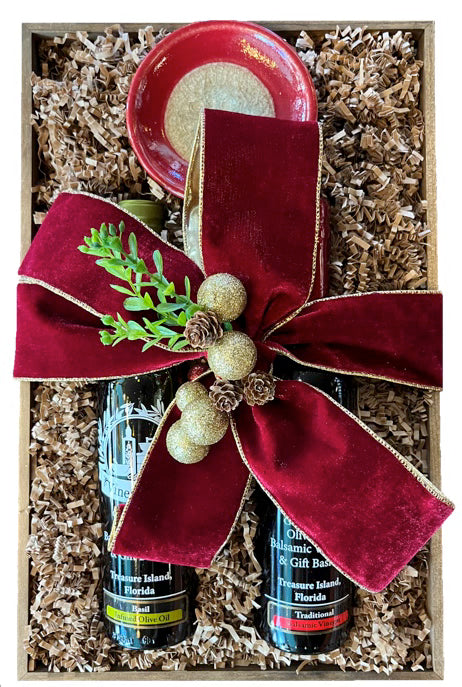 Christmas Tray With Dipping Dish