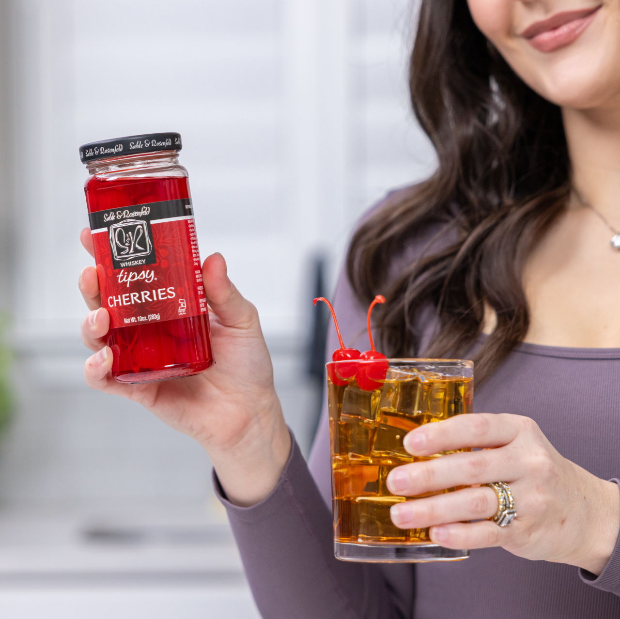 Sable and Rosenfeld est.1970 - Sable & Rosenfeld Whiskey Tipsy Cherries 10oz / 6