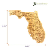 Totally Bamboo - Destination Florida Cutting Board with Engraved Artwork