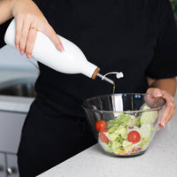 Fox Run Brands - Fox Run White Ceramic Oil Bottle,17 oz Olive Oil Dispenser