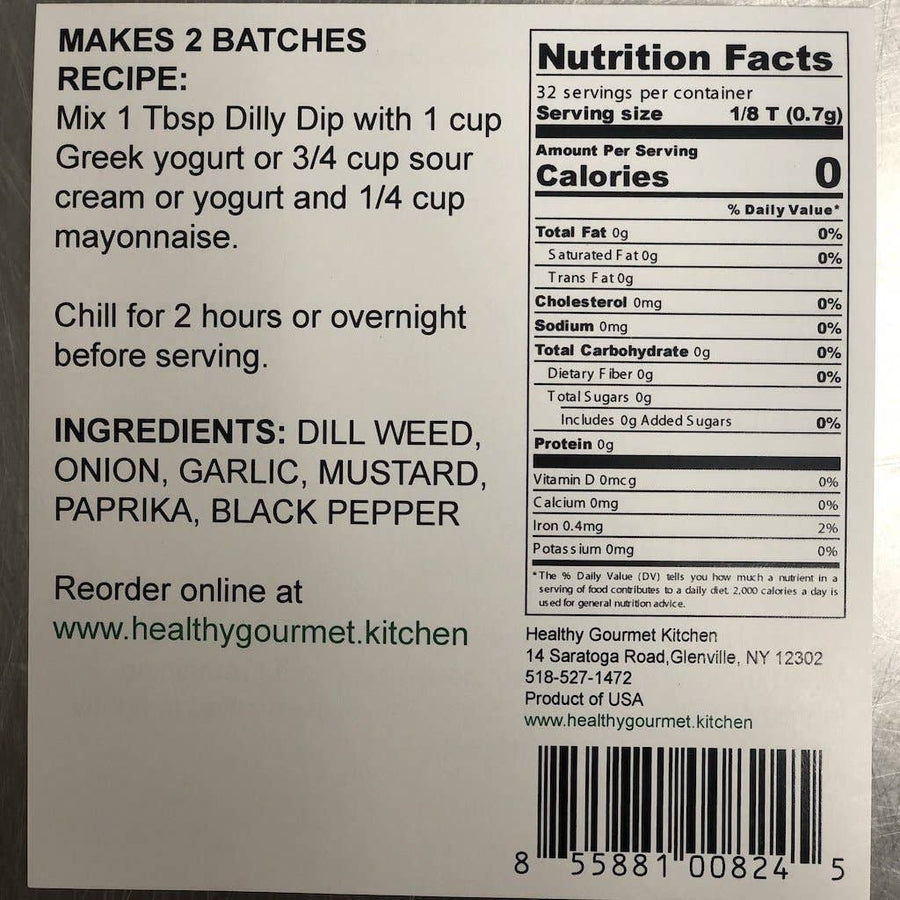 Back of a food package with nutrition facts, recipe, and ingredient list.