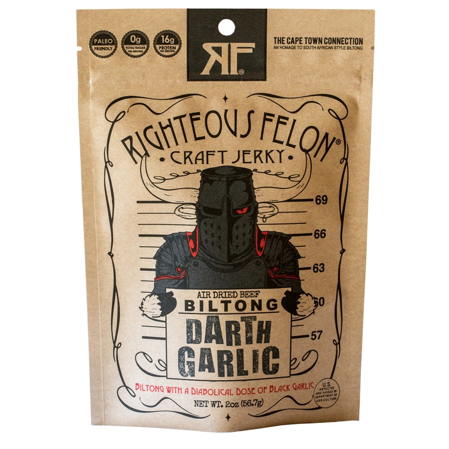 Darth Garlic Biltong (Air Dried Beef) 2 oz