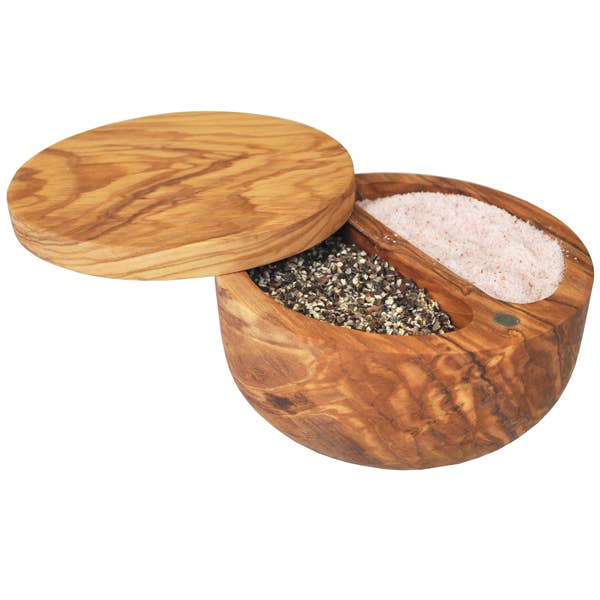 Naturally Med Inc. - Olive Wood Salt & Pepper Cellar
