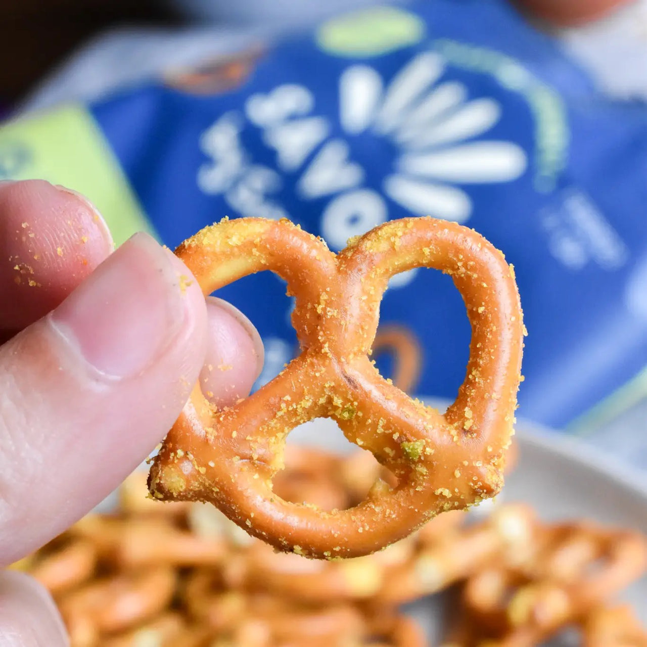 Grain Free Pretzels  - Roasted Garlic & Herb - Mini Bag 1.5 oz