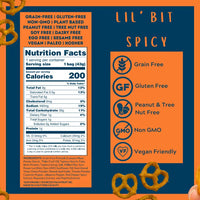 Spicy Grain Free Pretzels  - Mini Bags 1.5oz
