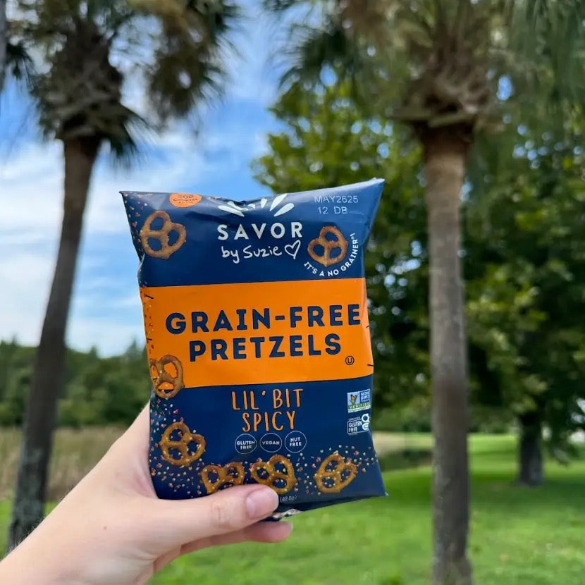 Spicy Grain Free Pretzels  - Mini Bags 1.5oz
