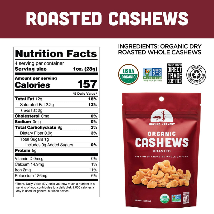 Organic Roasted Cashews