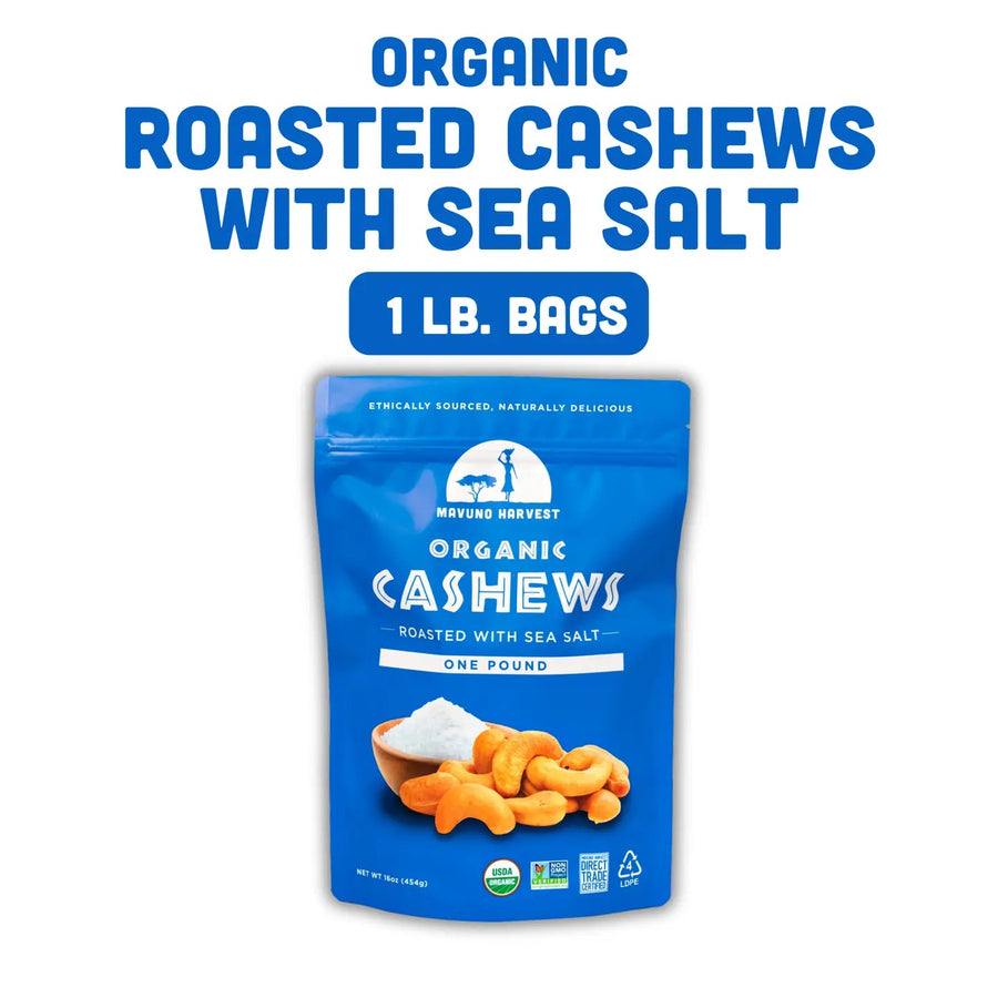 Organic Cashews - Roasted with Sea Salt
