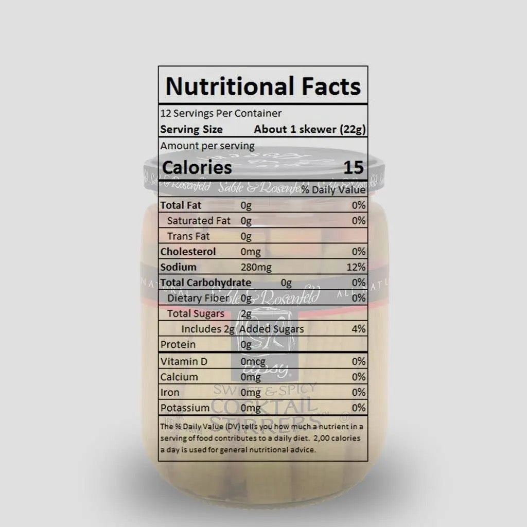 Sable & Rosenfeld Tipsy Cocktail Stirrers - Sweet & Spicy