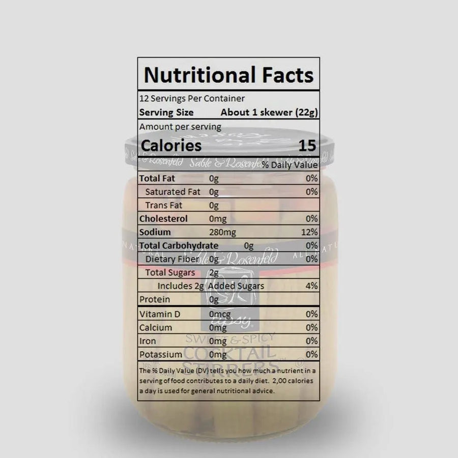 Sable & Rosenfeld Tipsy Cocktail Stirrers - Sweet & Spicy