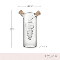 2-in-1 Glass Oil & Vinegar Cruet Bottle w/ Cork Stoppers