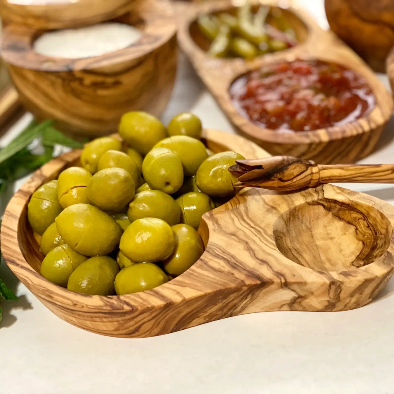 Dipping Dish - Olive Wood