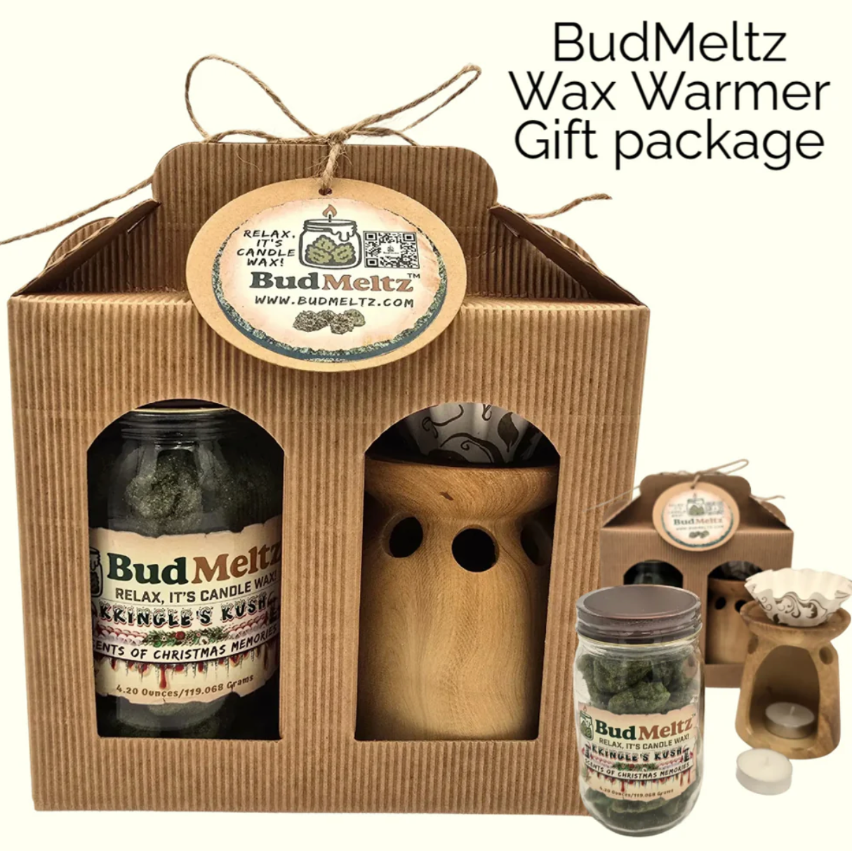 Wax Bakery and Bud Meltz- Boxed budmeltz with warmer, liner, and tea light