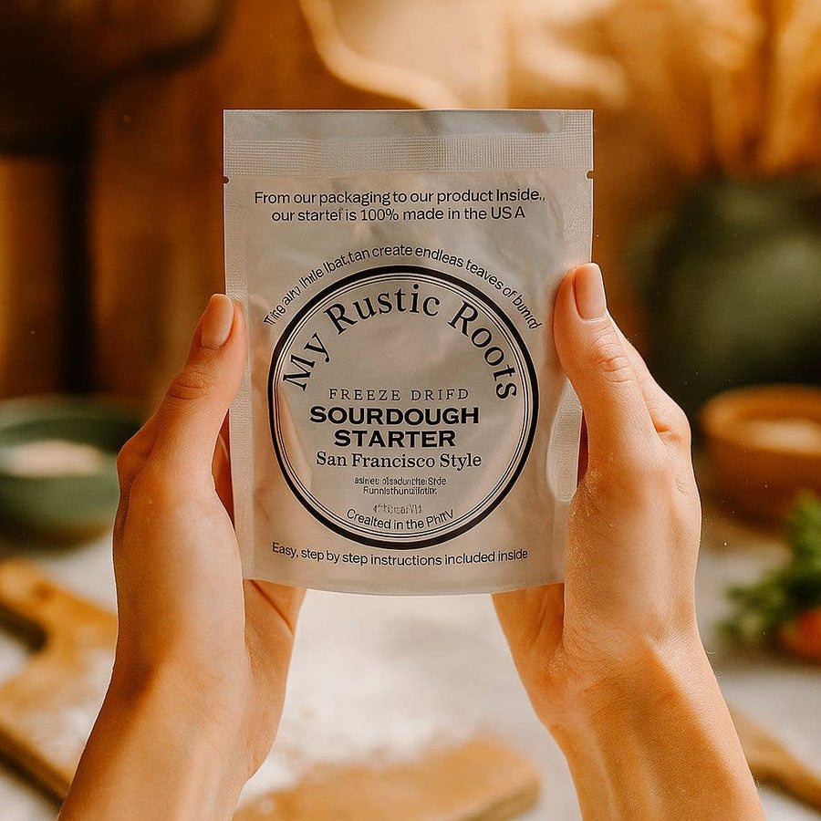 My Rustic Roots - Organic, Non-GMO Sourdough Starter | Freeze Dried |  12gm