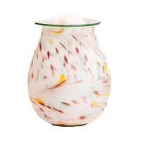 Hand Blown Glass Wax Melter - River Glass Tabletop Wax Melter