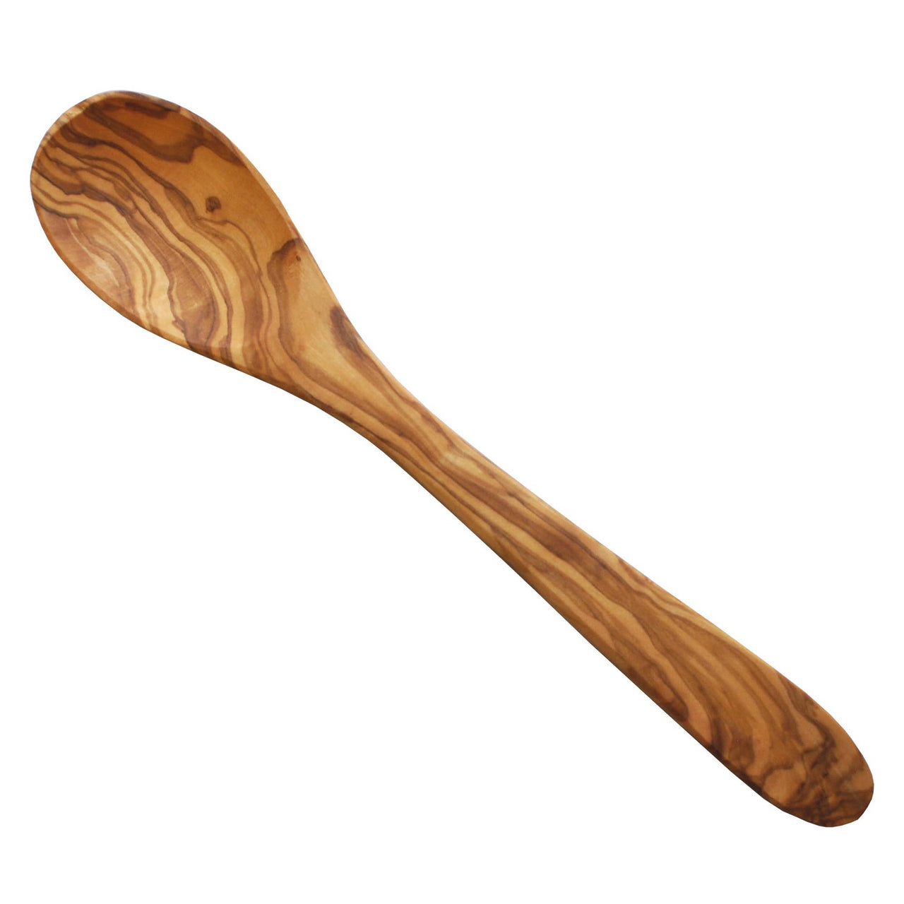 Naturally Med Inc. - Olive Wood Oval Wooden Spoon 12”