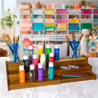 Totally Bamboo - TB Home® Acacia Wood 3-Tier Expandable Spice Rack