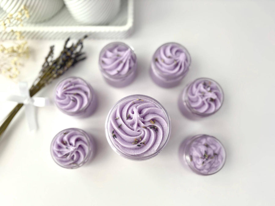 Lavender Foaming Sugar Scrub or Whipped Soap: Foaming Body Scrub - eScentually Yours