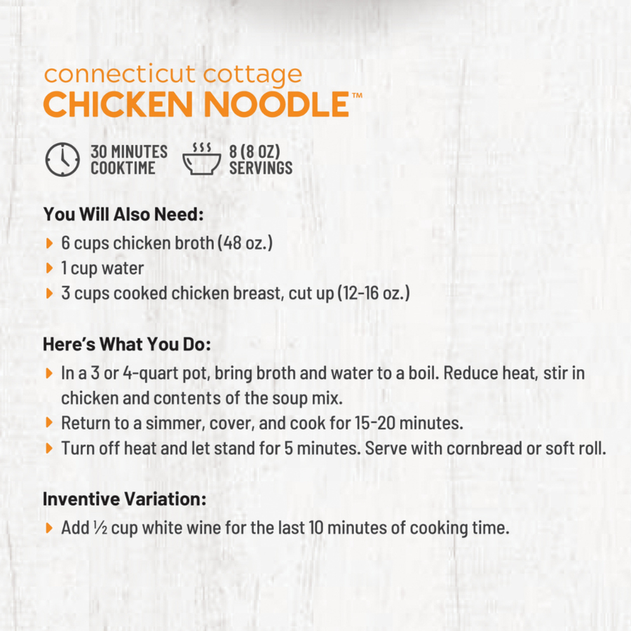 Anderson House | Frontier Soups - Connecticut Cottage Chicken Noodle Soup Mix
