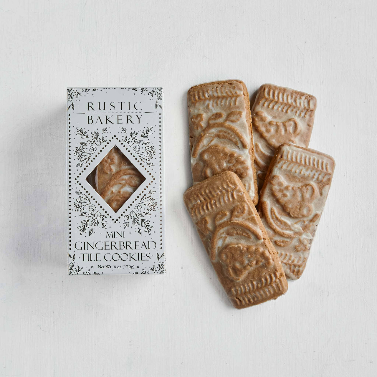 Mini Gingerbread Tile Cookies