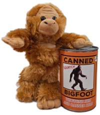 Canned Gifts - Canned Bigfoot | Stuffed Animal Plush | Funny Jokes Big Foot: Pop Top Lid