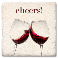 Drink Coaster - Cheers! red wine