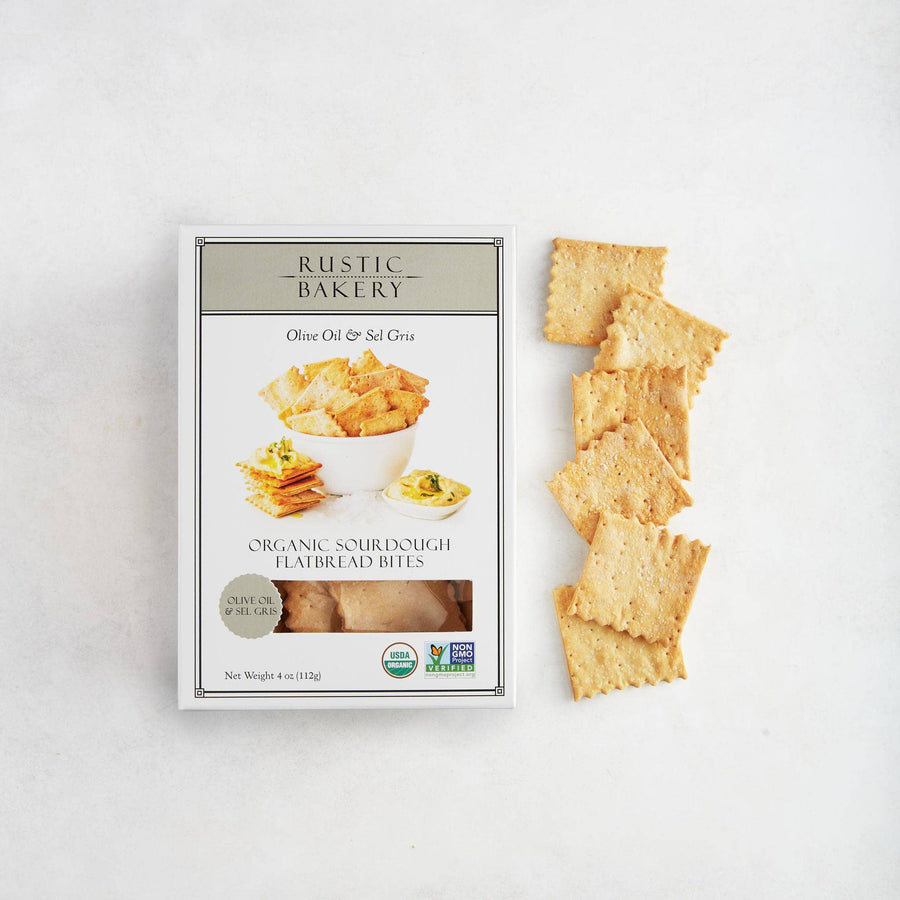 Rustic Bakery - BITES - Olive Oil & Sel Gris Box  12/case