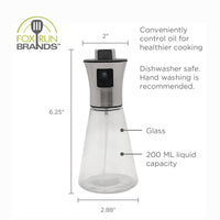 Mister Bottle - Fox Run Glass Olive Oil Sprayer, 200 ml/6.7 Oz