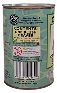 Canned Gifts - Chipper the Canned Beaver | Stuffed Animal Plush w/Jokes: Regular Lid