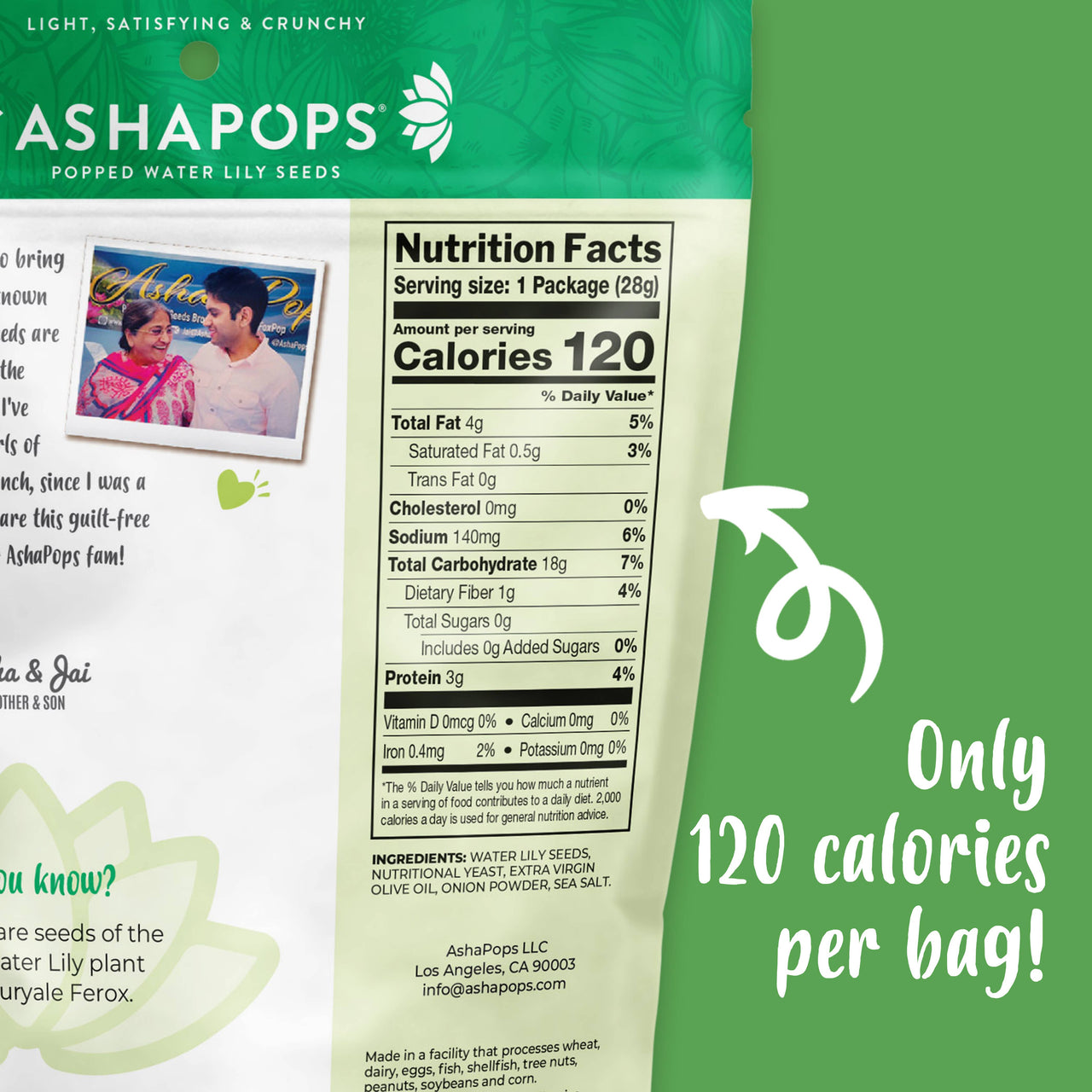 AshaPops - 1oz Vegan Cheese - AshaPops Popped Water Lily Seeds