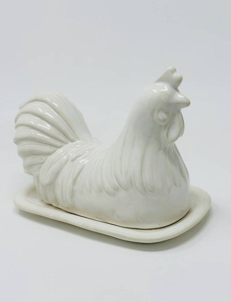 Rooster Butter Dish - Drew Derose Design