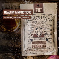 Bourbon Franklin Beef Jerky 2 oz