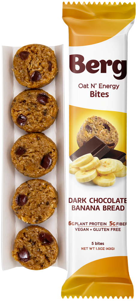 Berg Bites - 1.5oz Dark Chocolate Banana Bread Energy Bites