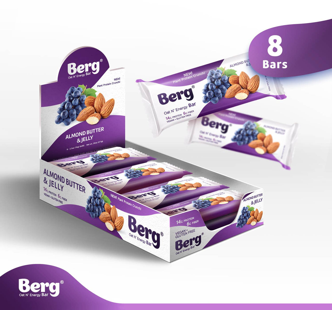 Berg Bites - 2.5oz Almond Butter and Jelly Energy Bar