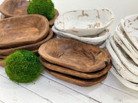 Wooden Oval Bowl