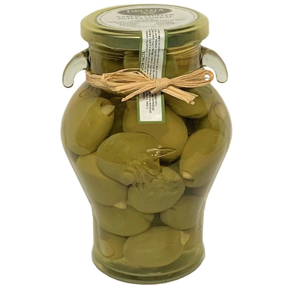 Delizia Gordal Olives Stuffed with Garlic