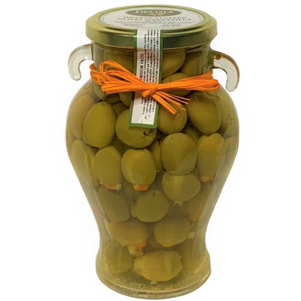 Delizia Manzanilla Olives Stuffed with Seville Orange